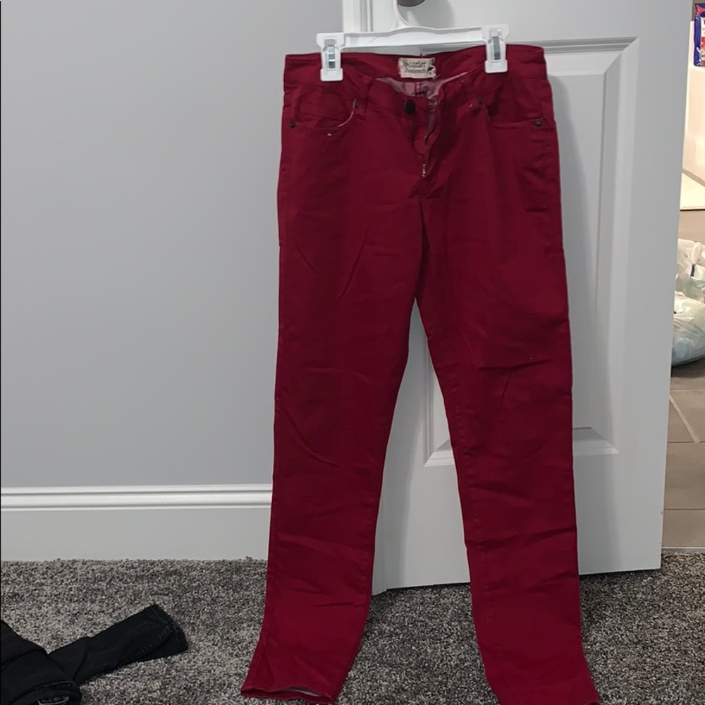 Merry Christmas Red Jeggings